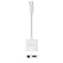 Nanocable Conversor USB-C Macho para 1xJACK 3.5 / Fêmea + USB-C / Fêmea - PD 60W - Branco