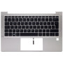 Case + Keyboard ( Top Case ) Palmrest HP EliteBook 830 G7 M08701-031 - Silver