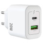 Rixus RXHC20 USB-C / USB-A Charger - 20W – Fast Charging