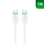 Rixus Charging Cable USB-C to USB-C - 1M - Fast Charging - White