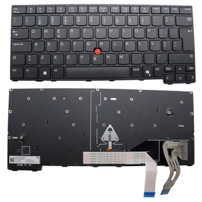 Teclado Lenovo ThinkPad T14 Gen 5 | L14 Gen 5 - Português - Preto