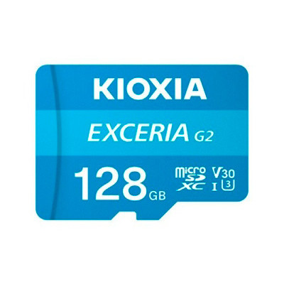 Cartão de Memória Kioxia Exceria G2 Micro SDXC 128GB V30 - Classe 10 com Adaptador