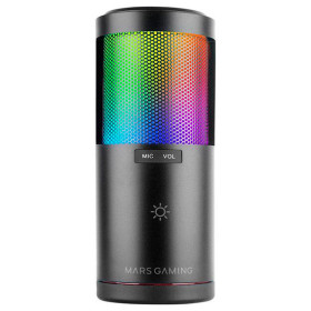 Microfone Condensador Cardióide Mars Gaming MMIC-SC Professional Studio 192kHz 24-bit - USB - Preto