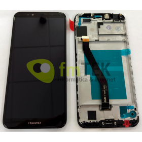 HUAWEI Y6 2018 - MODULE TOUCH + DISPLAY LCD W/FRAME HUAWEI Y6 2018 - MODULO TOUCH + ECRA LCD C/FRAME